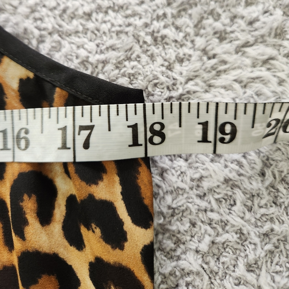 Express Leopard Print Zipper Back Sleeveless Loos… - image 3